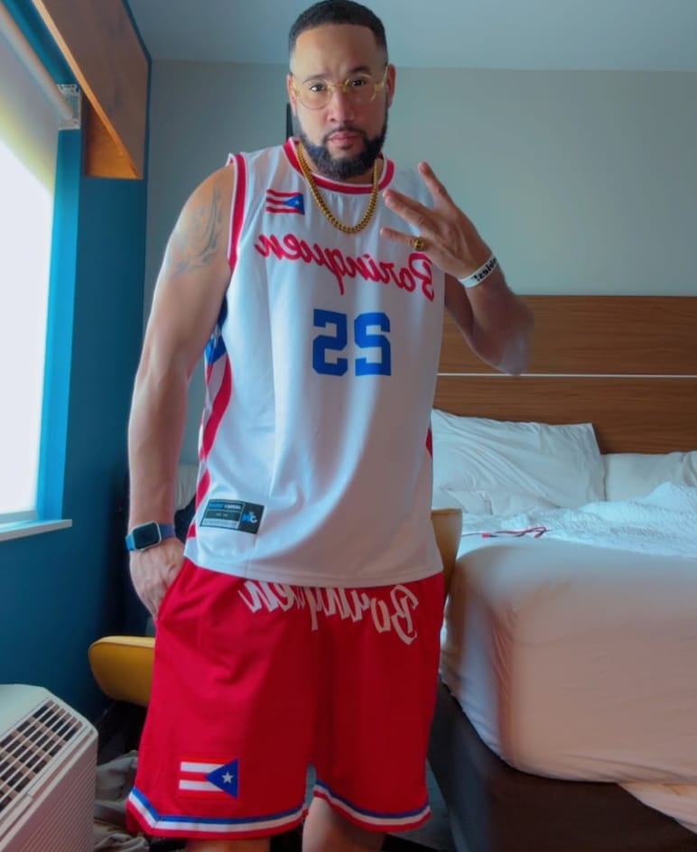 Customer photo review of Puerto Rico 'Borinquen' Heritage Basketball Shorts