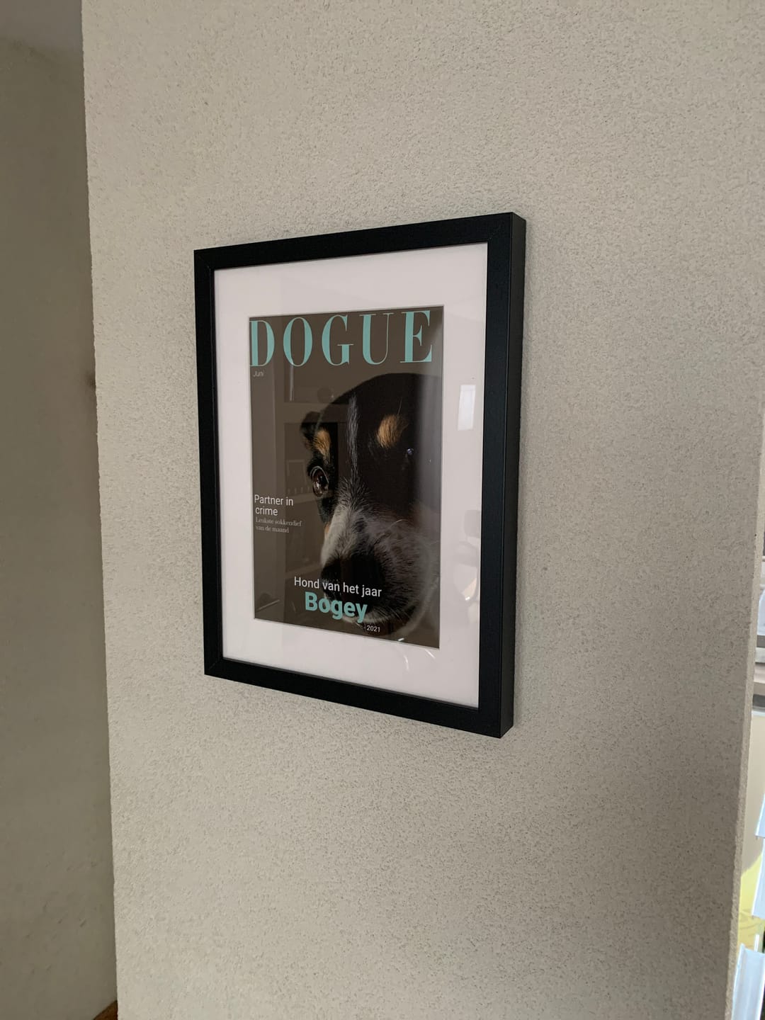 Customer photo review of Dogue - Gepersonaliseerde Poster