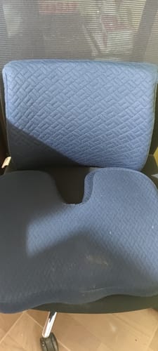 Customer photo review of Back Support Pillow - Rolo