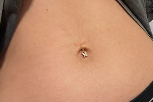 Customer photo review of Faux piercing Papillon