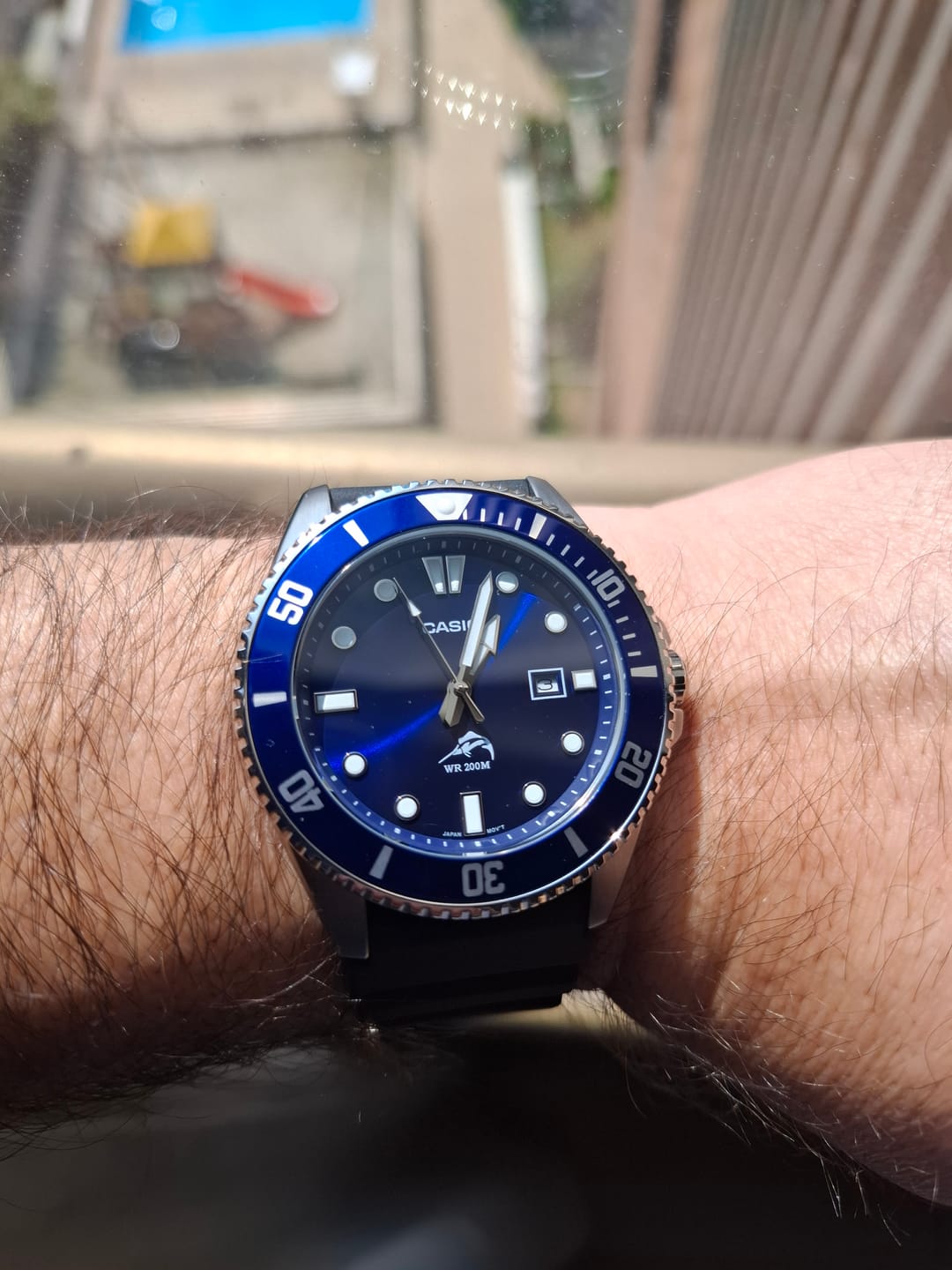 Customer photo review of Reloj Casio Submariner Marlin Duro MDV-106B-2AVCF Azul Buceo