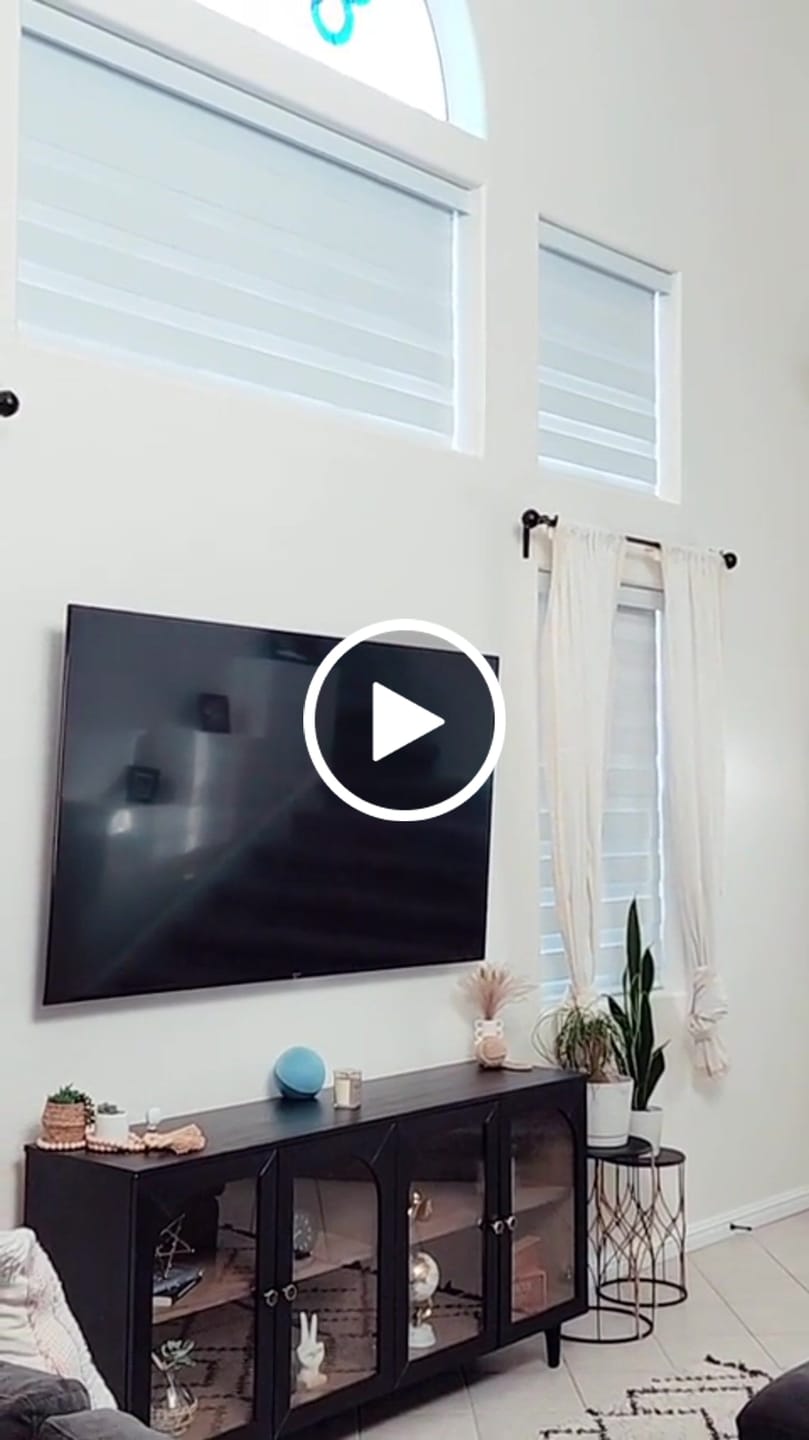 Customer video review of Bringnox Motorized Zebra Roller Blinds 100% Blackout