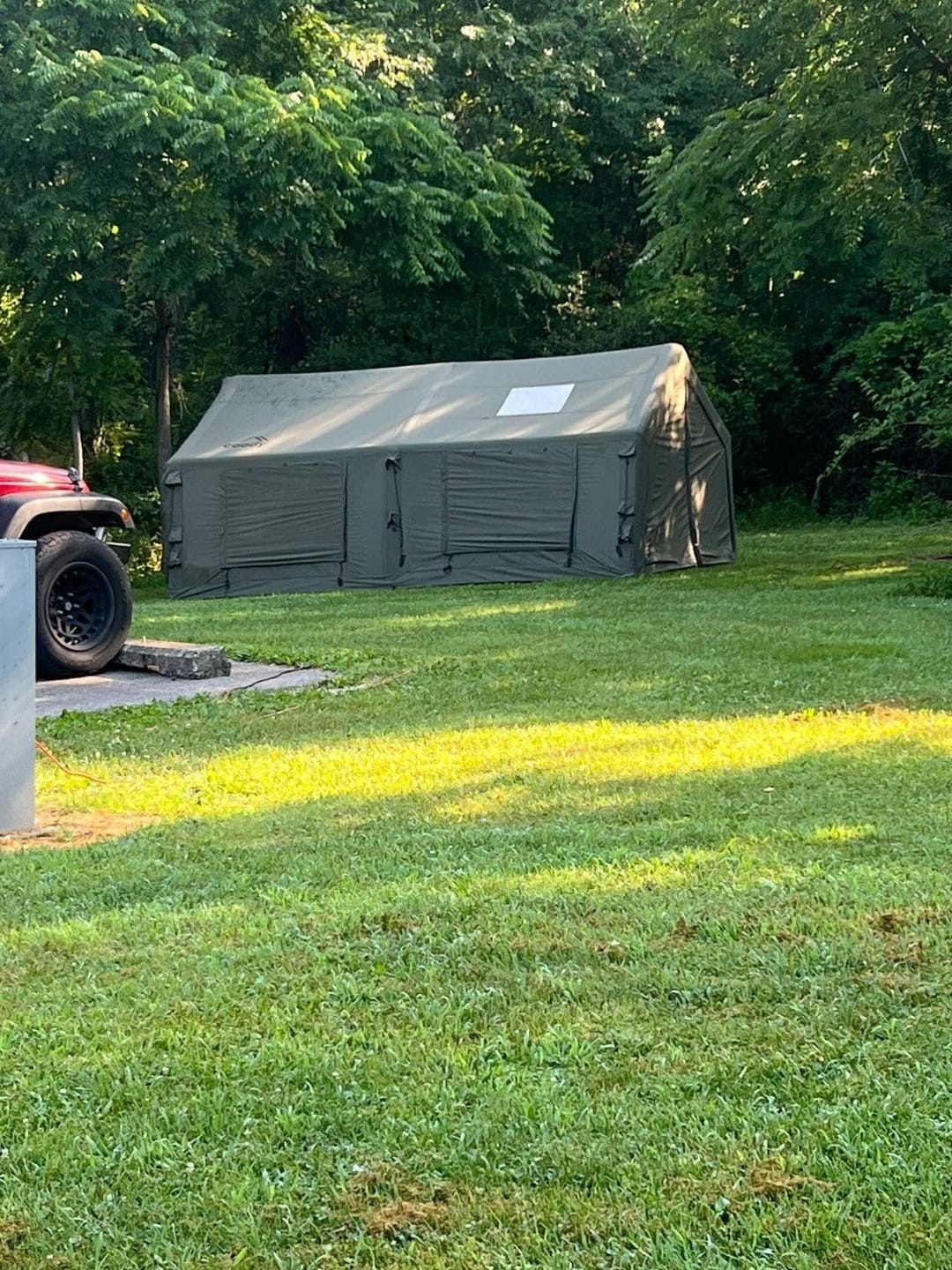 Customer photo review of Coody Familia AirTent 17.2 Forest Green Inflatable Tent House for Camping (2-10 Person)