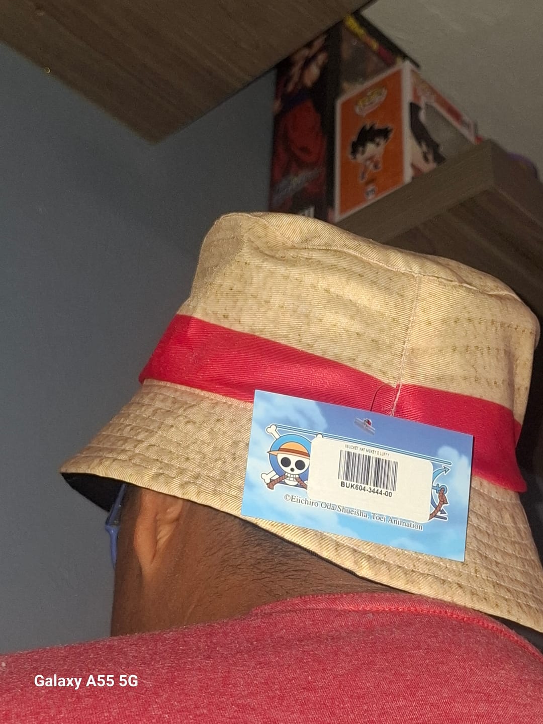 Customer photo review of Bucket Hat Mokey D Luffy