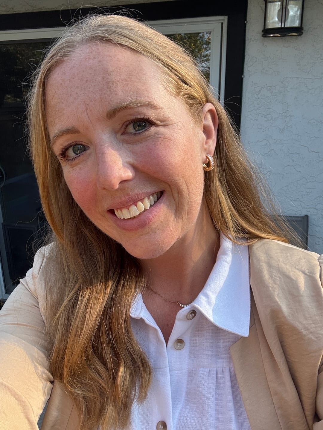 Customer photo review of Olivia Clip On Earrings in Gold