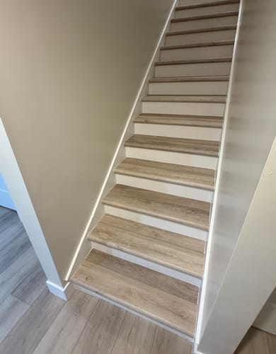 Customer photo review of Secret Harbour Oak Stair Tread