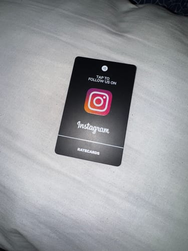 Customer photo review of RATECARDS™ - Instagram Card