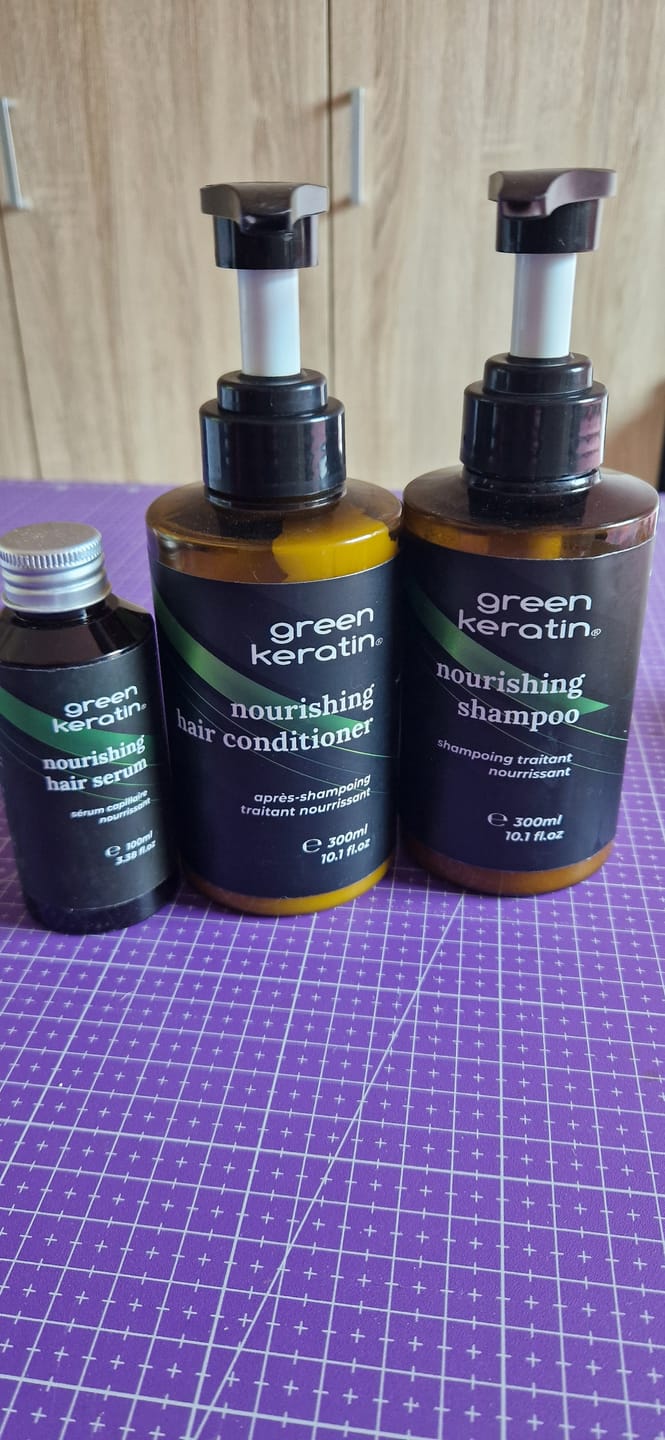 Customer photo review of NOUVEAUTÉ : COFFRET GREEN KERATIN HAIR RENAISSANCE