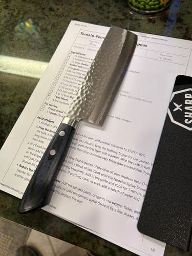 Customer photo review of Masutani Kokuryu Nakiri 165 mm