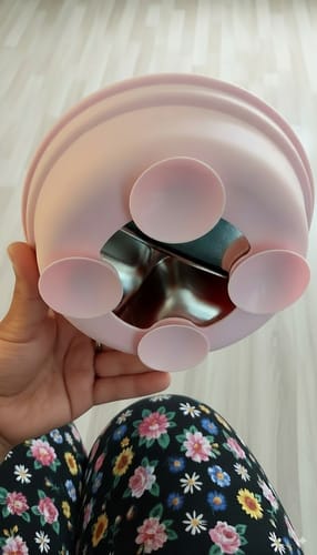 Customer photo review of Plato hondo Infantil de Acero Inoxidable con Ventosa Antideslizante | Libre de Plásticos | Resistente a Caídas