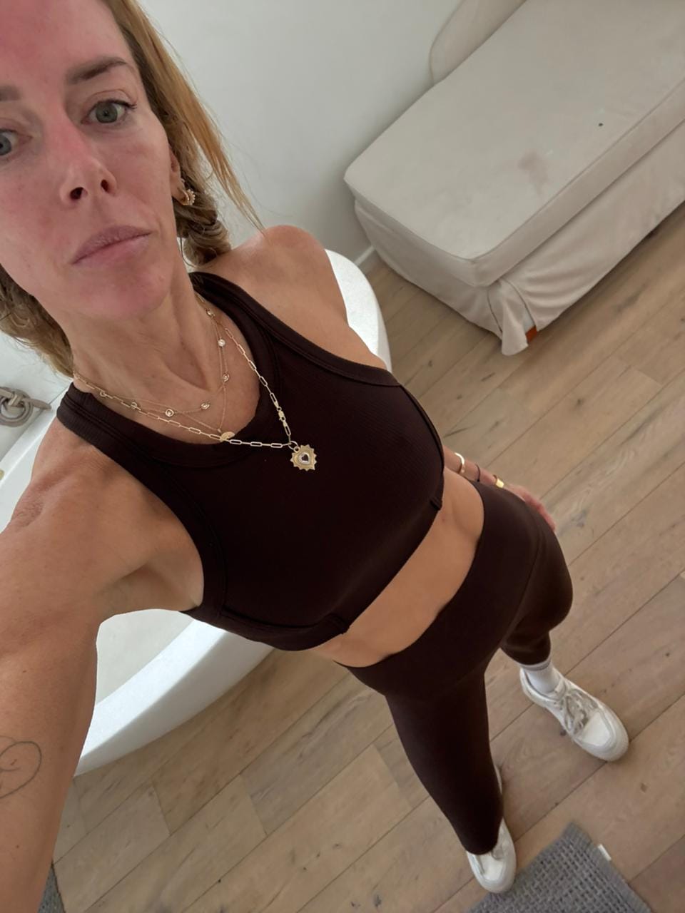 Customer photo review of CoolMax ® Ribbed Yoga Legging