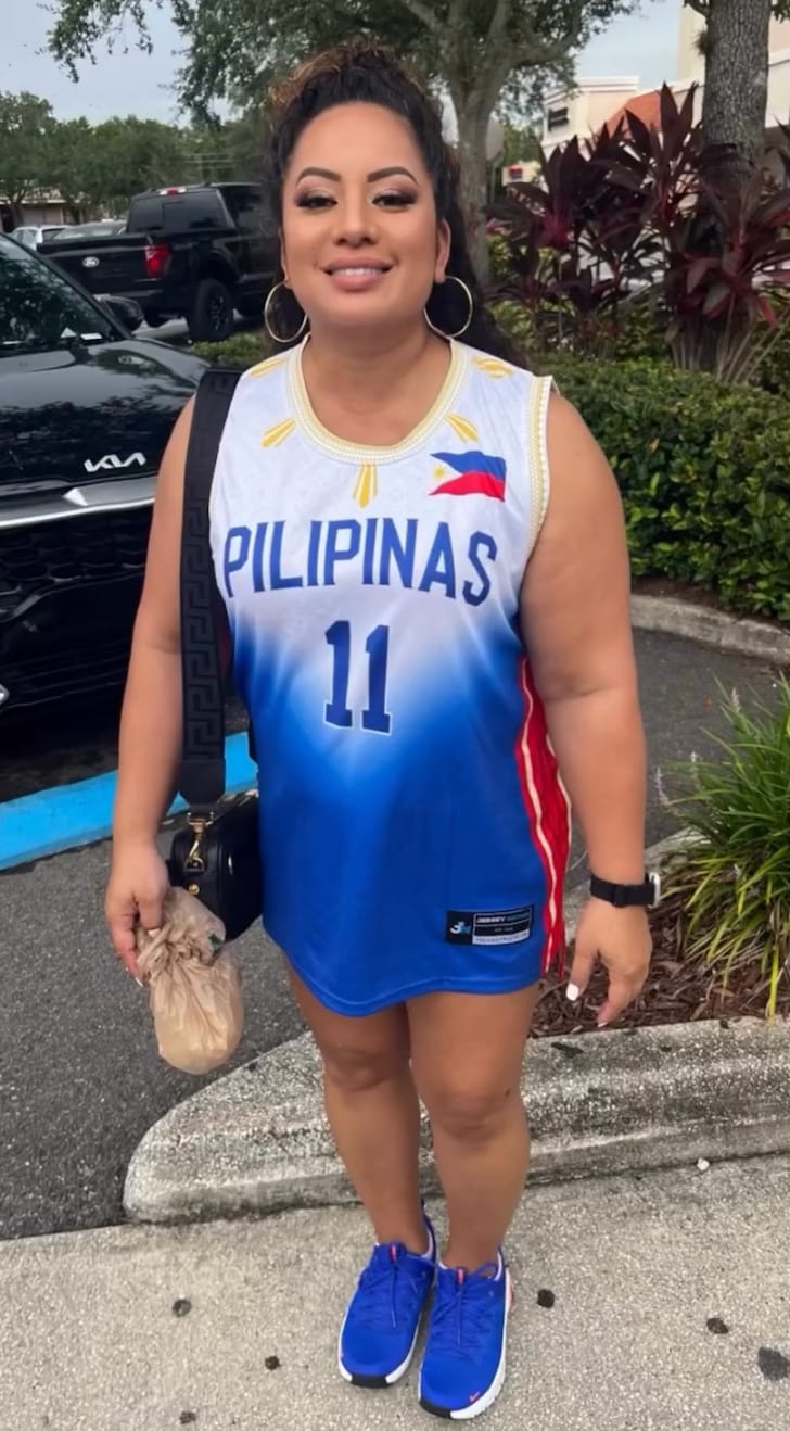 Customer photo review of Philippines 'Luzviminda' Custom Basketball Jersey