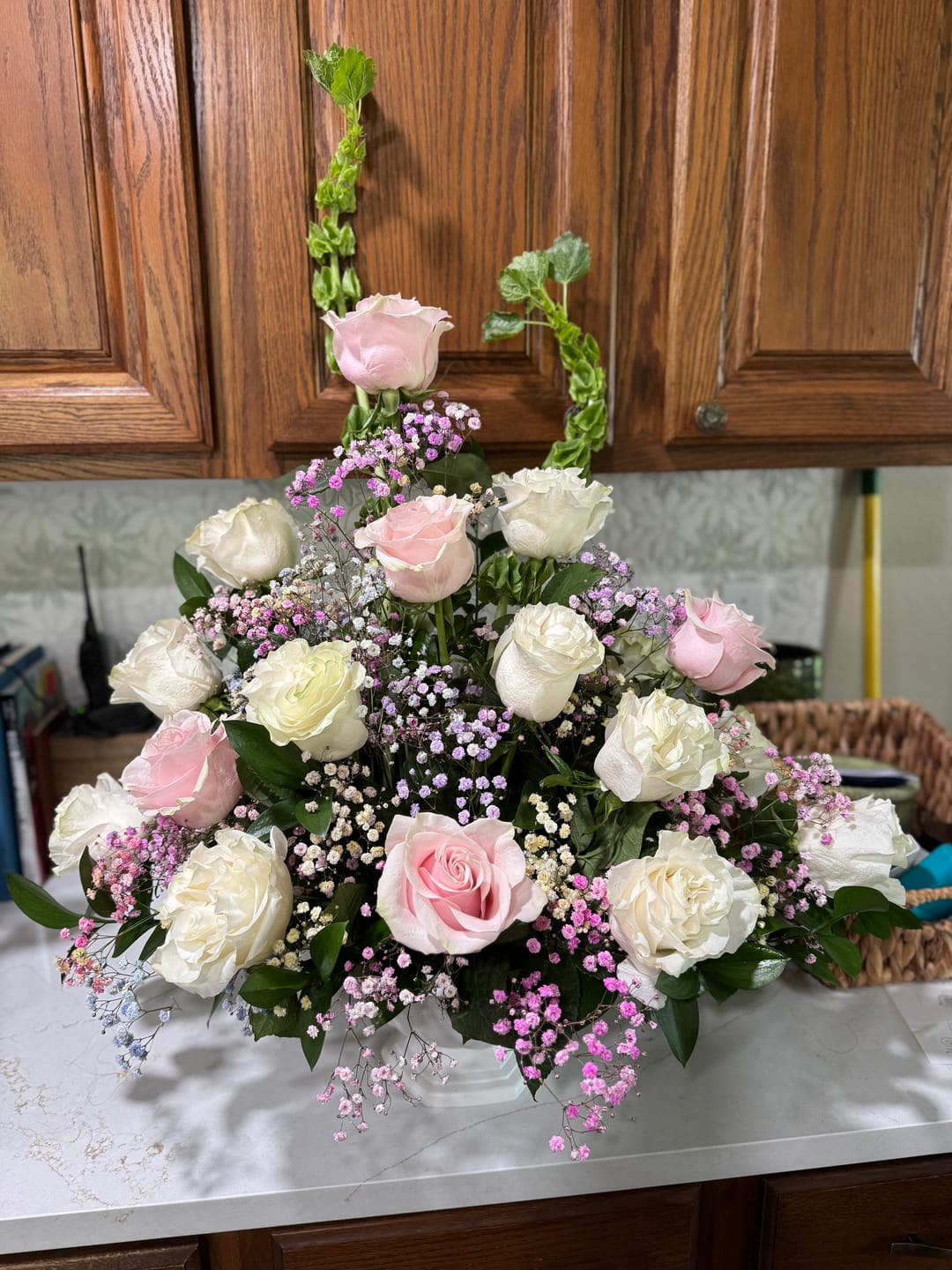 Customer photo review of Pastel Rainbow Tinted Baby's Breath