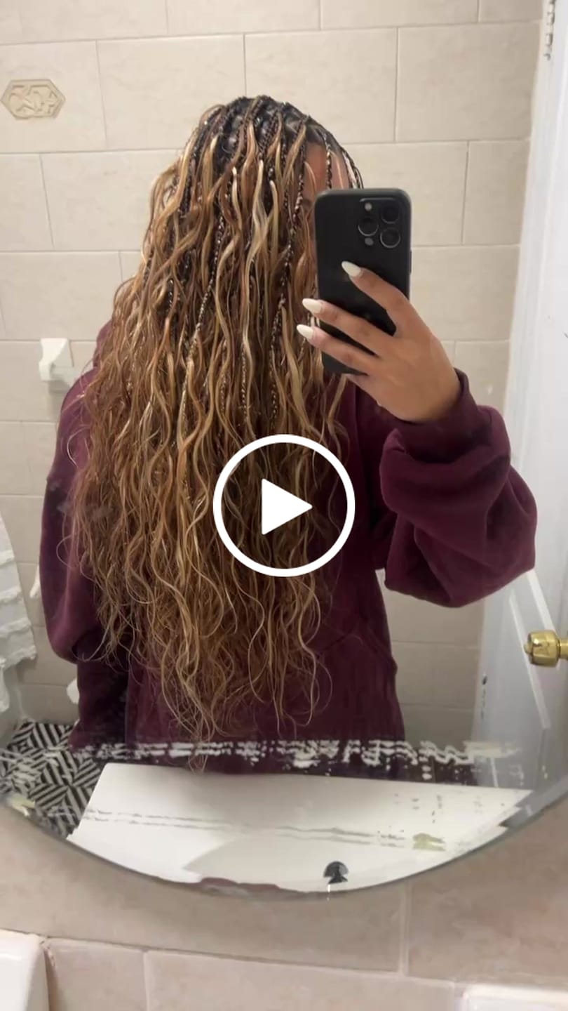 Customer video review of #27/#30/#613 Mix Color Blend Body Wave Bulk Human Braiding Hair