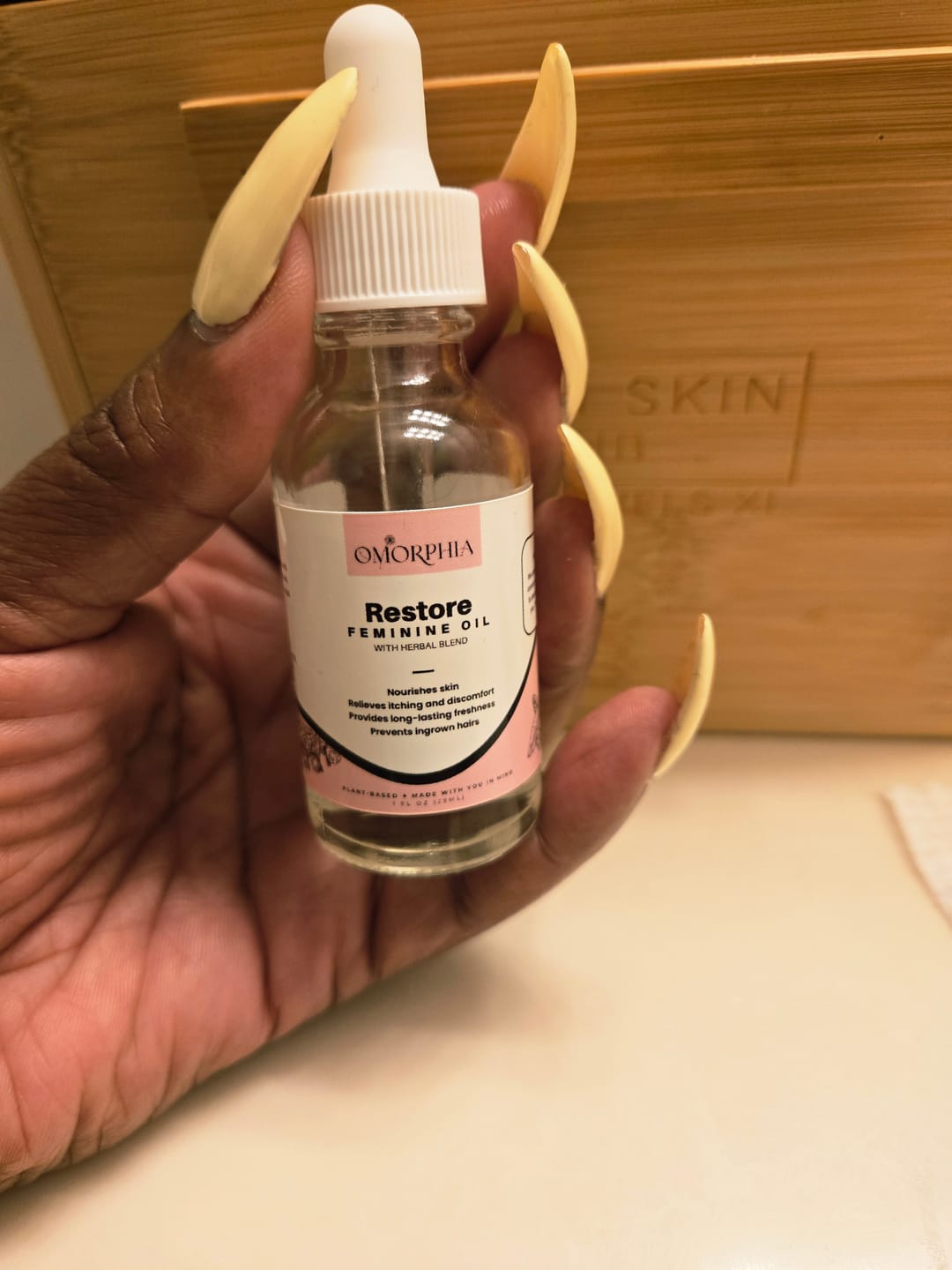 Customer photo review of Restore Feminine Oil - Yoni Oil