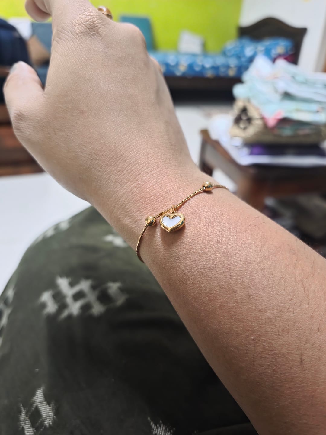Customer photo review of Moonstone Love Bracelet