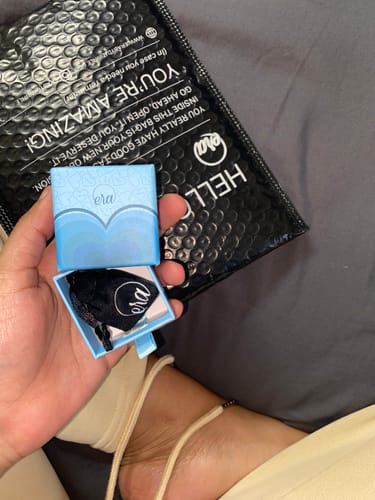 Customer photo review of Gold Era Logo Studs
