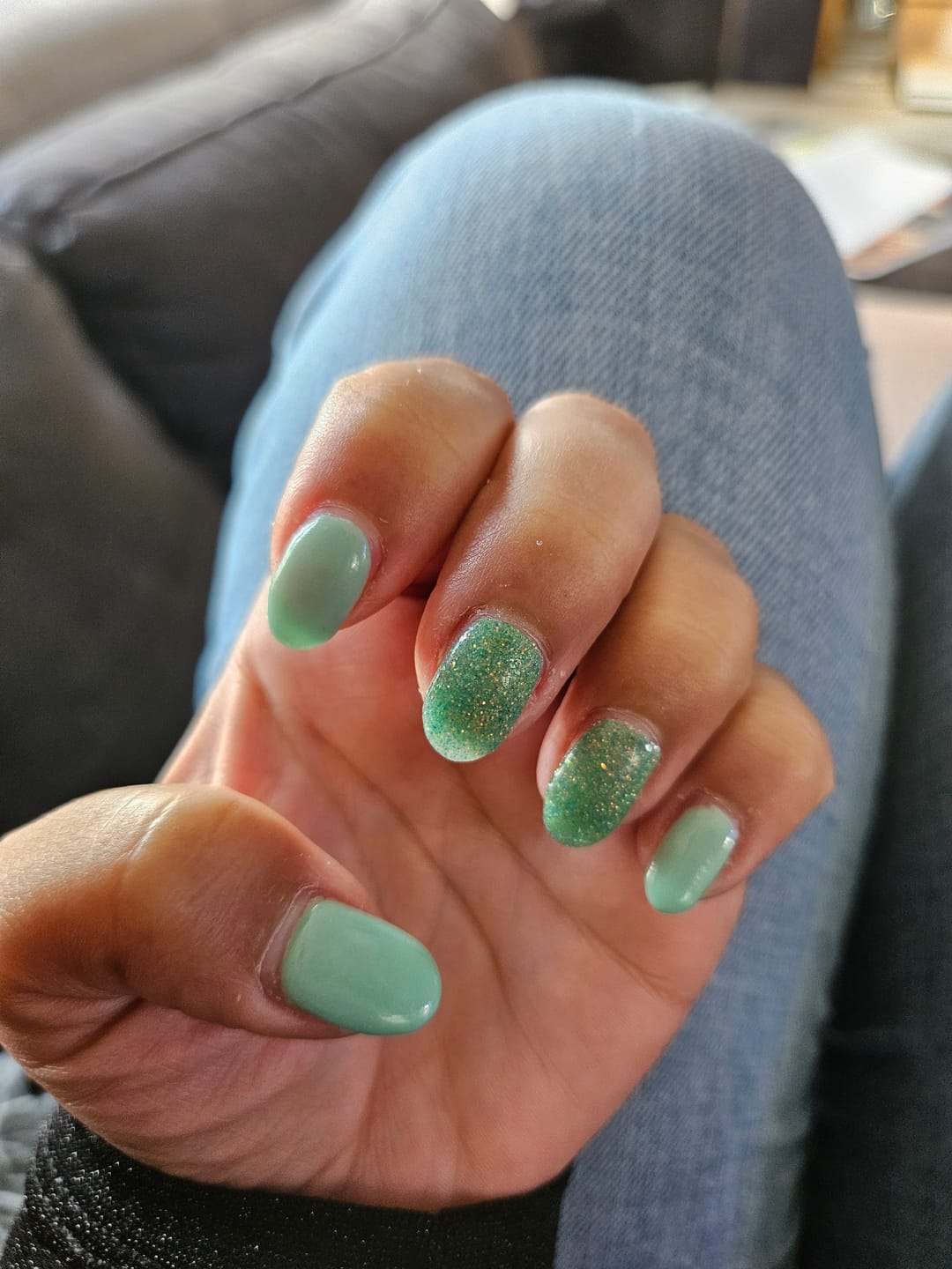 Customer photo review of Bamboo Bliss Dipping Powder