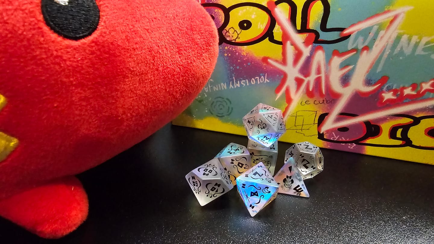 Customer photo review of PRE-ORDER | Baelz Dice Set | hololive x MMG Exclusive