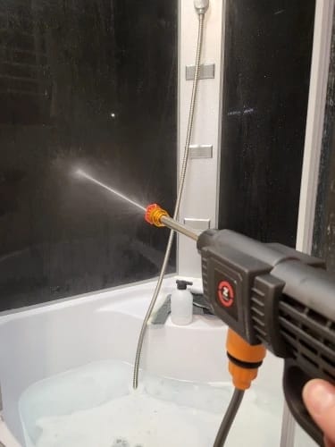 Customer photo review of Cordless High-Pressure Washer – Portable, Powerful and Flexible