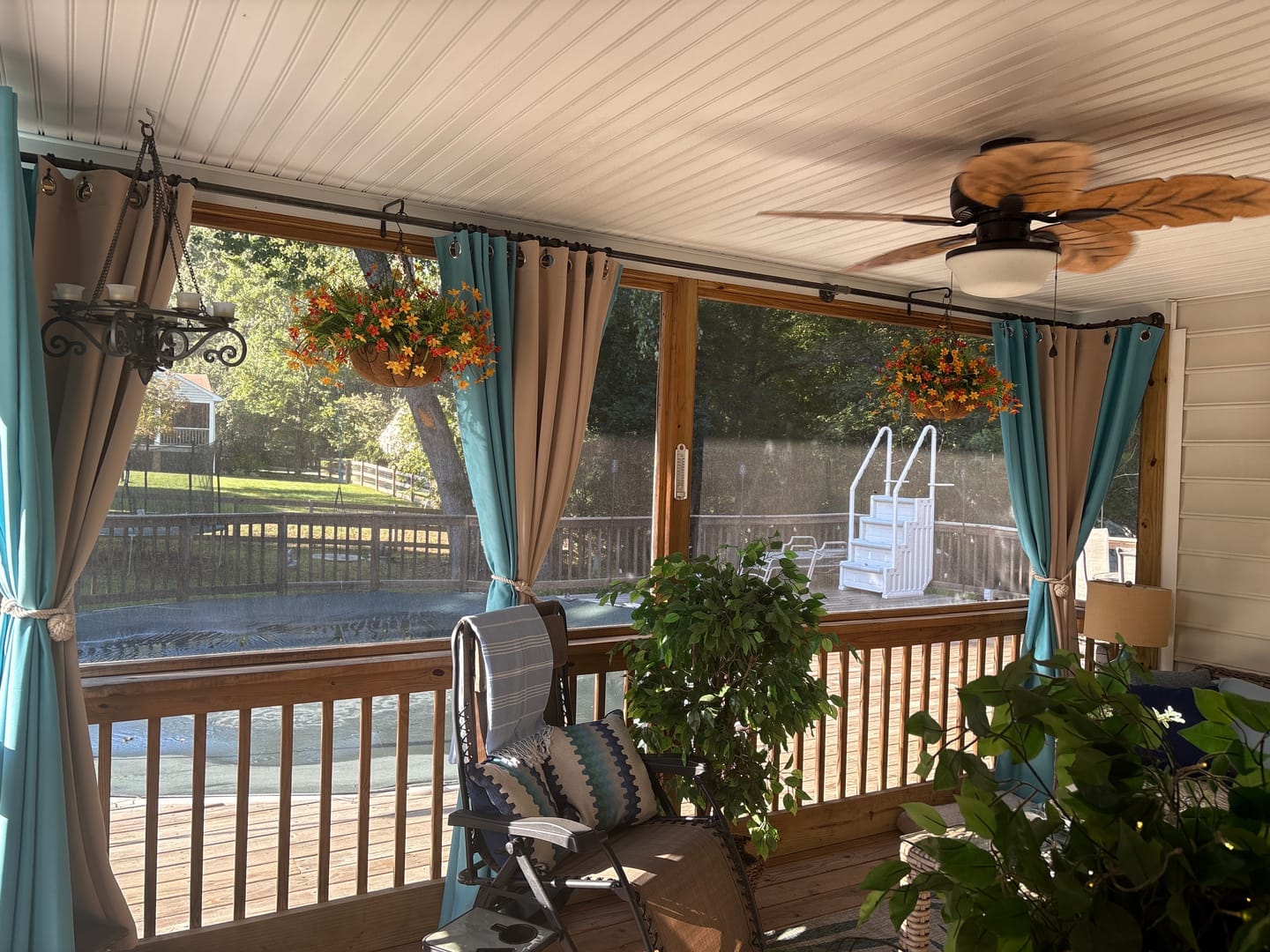Customer photo review of Waterproof Grommet Top Patio Outdoor Curtain 1 Panel | Outdoor Standard