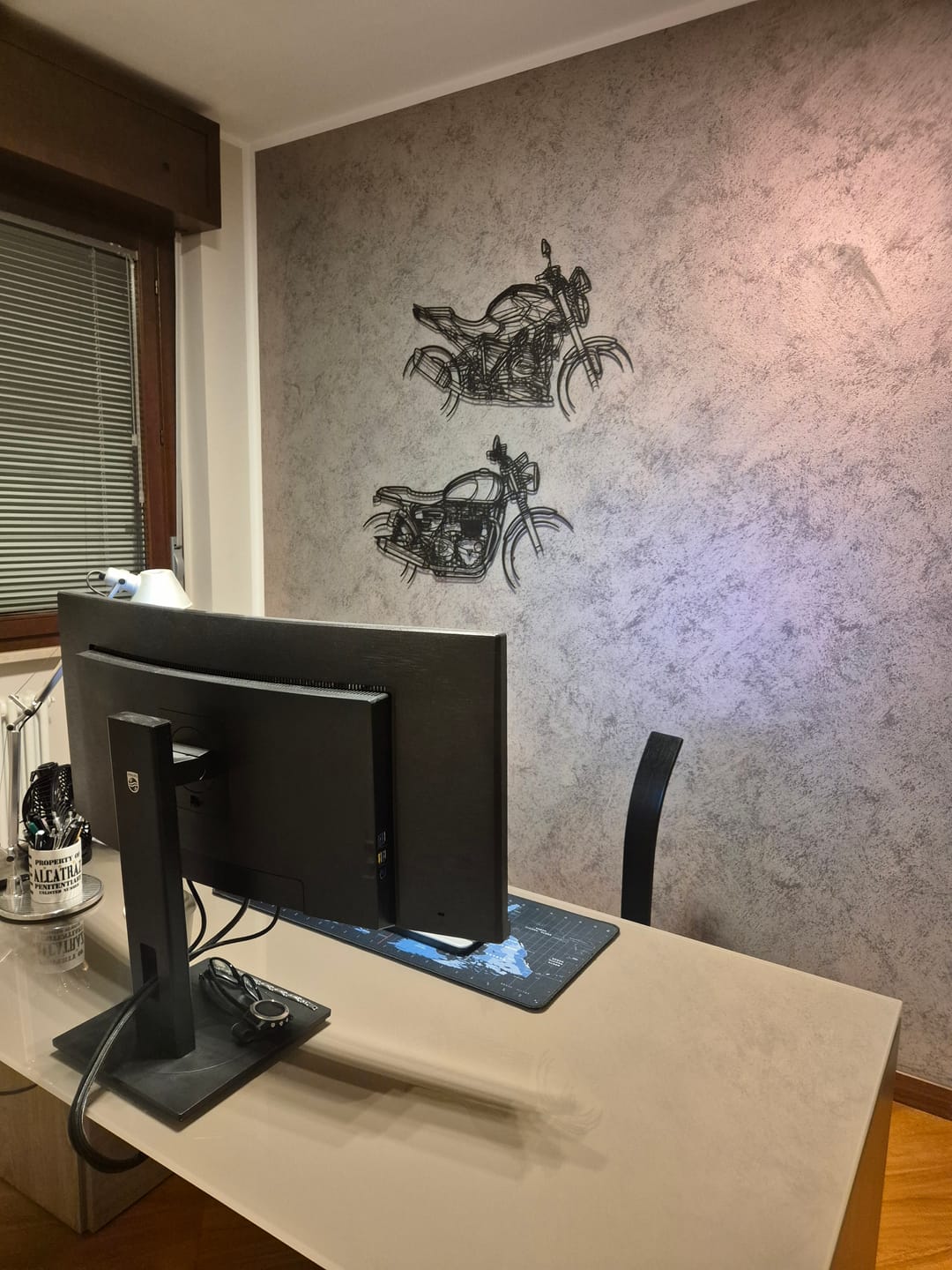 Customer photo review of Speed Twin 2019 Silhouette Metal Wall Art