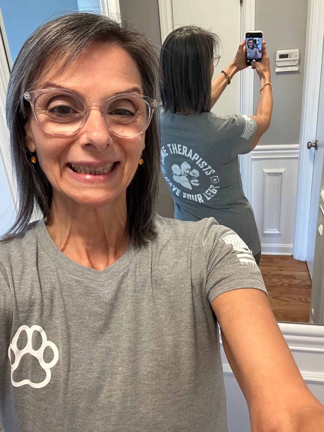 Customer photo review of Some Therapists Have Four Legs - Women's