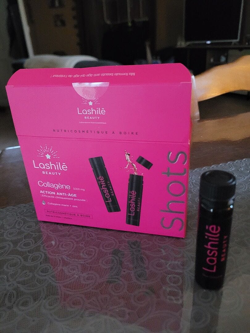Customer photo review of Shots Collagène 5000 mg