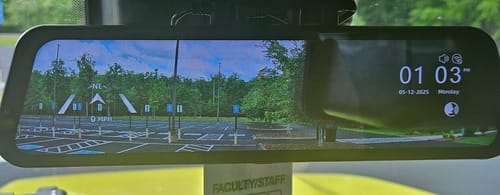 Customer photo review of WOLFBOX G900 TriPro Bumper Version 3 Channel Rearview Mirror Cam