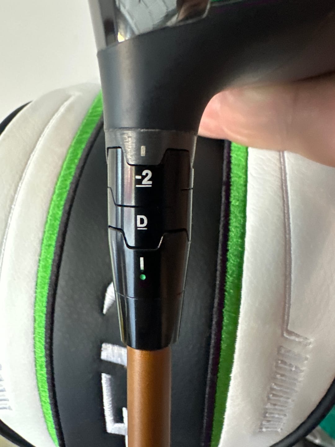 Customer photo review of Callaway Tour Strong Green Dot Compatible Shaft Adapter