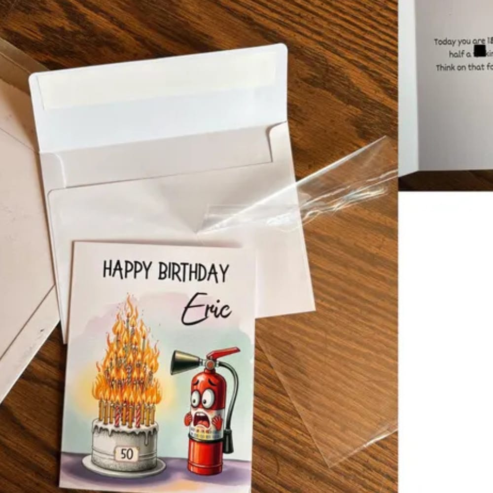 Customer photo review of Birthday Greeting Card: Funny, Happy Birthday