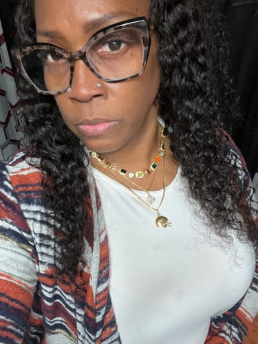 Customer photo review of Gold Solstice Gemstone Bundle (Necklace & Bracelet)