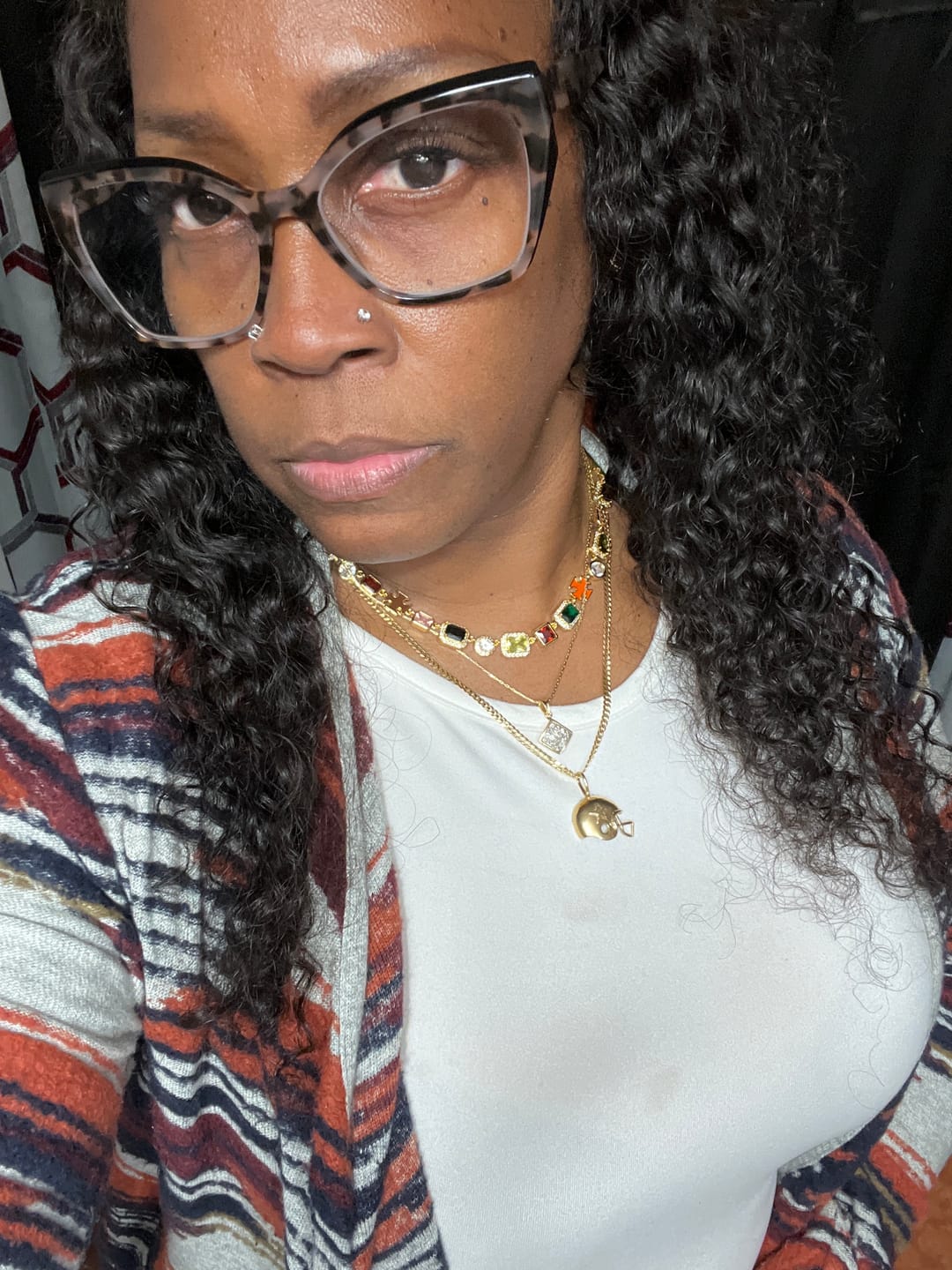 Customer photo review of Gold Solstice Gemstone Bundle (Necklace & Bracelet)