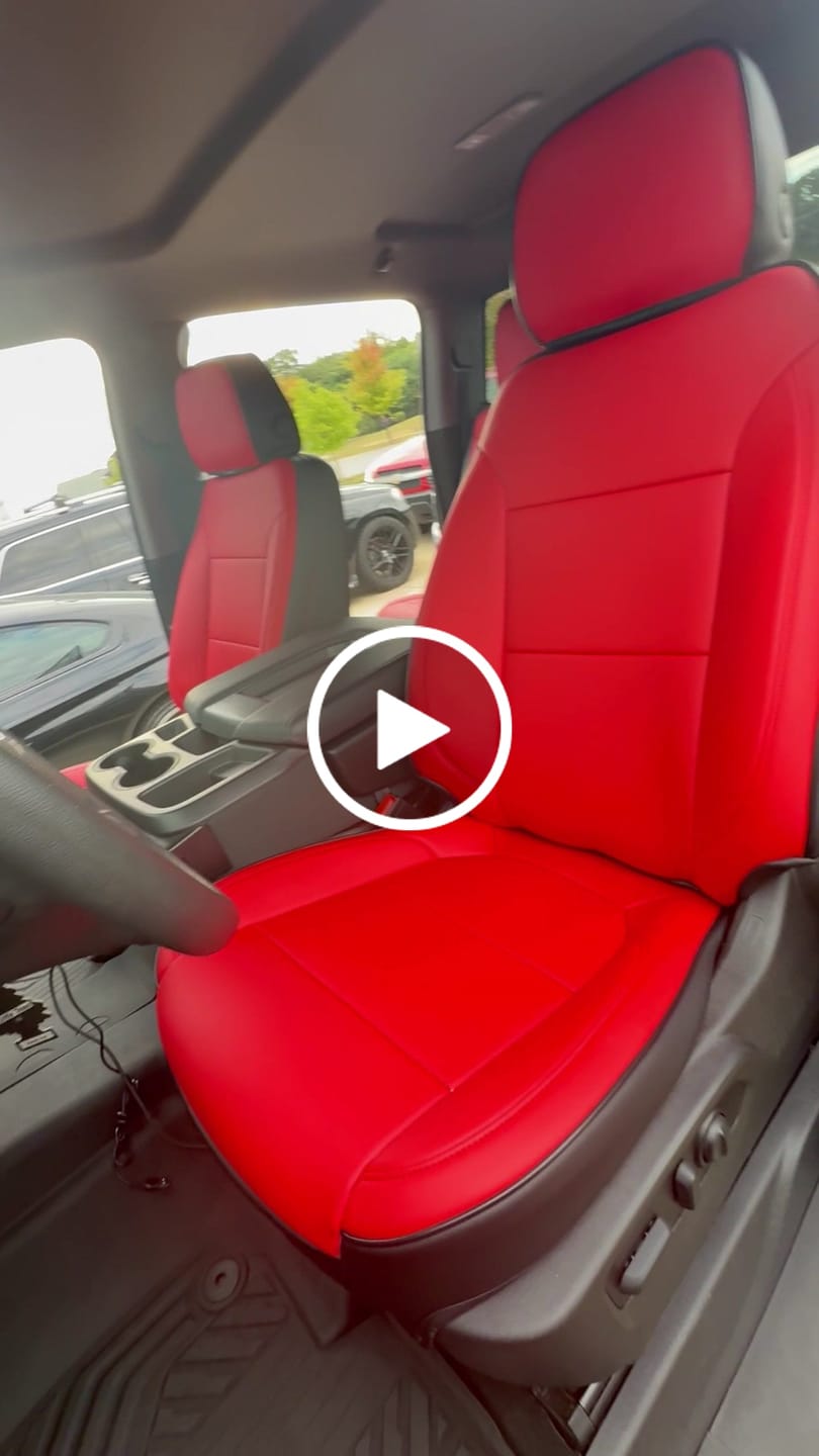 Customer video review of 2019+ Chevrolet Silverado Premium Custom Leather Seat Covers