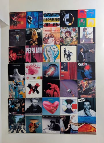 Customer photo review of PLAYLIST - ALBUM COVER PRINTS - CUSTOM WALL COLLAGE POSTERS
