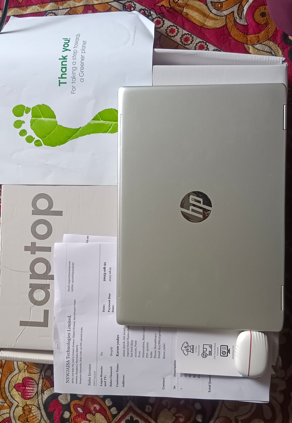 Customer photo review of HP Chromebook Laptop | X360 14 G1 | Intel i5 8th | 14" FHD Touchscreen | 8GB DDR4 RAM | Chrome OS | Refurbished