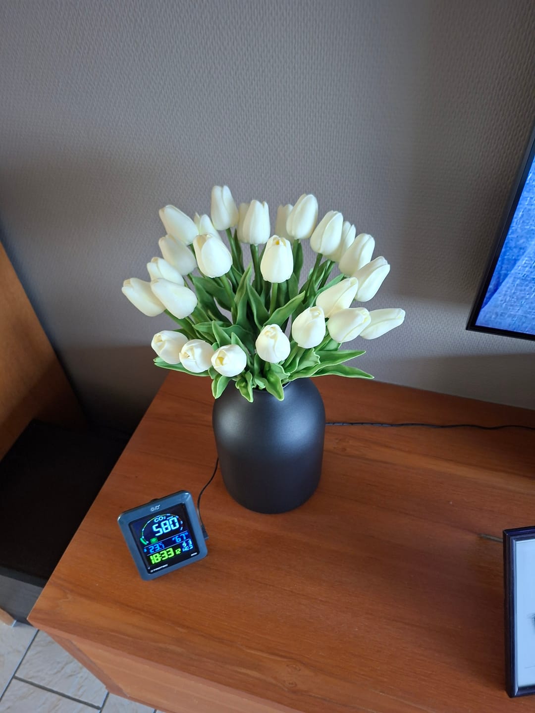 Customer photo review of Tulpen Boeket - Wit (25 stengels)