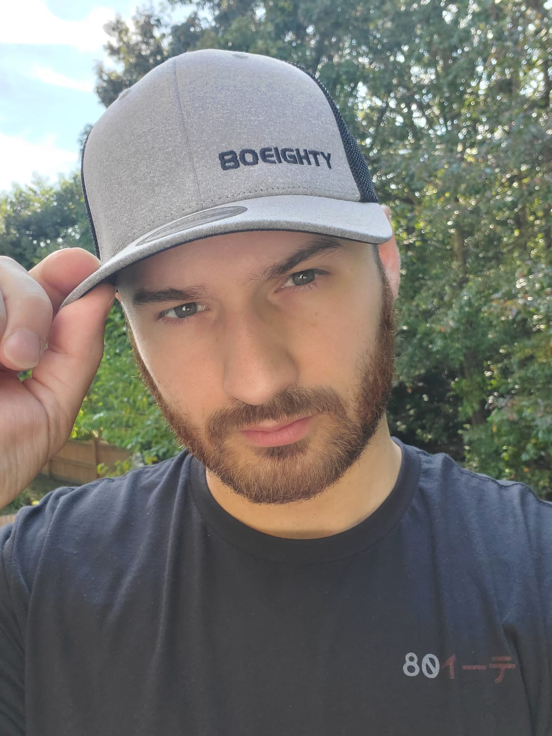 Customer photo review of 80Eighty® Melange Trucker Hat