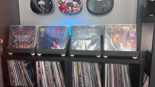 Customer photo review of Record Roots Tabletop Storage System