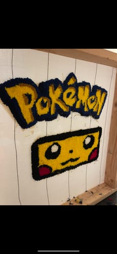 Customer photo review of Tufting Starter Kit — Extra Fabric
