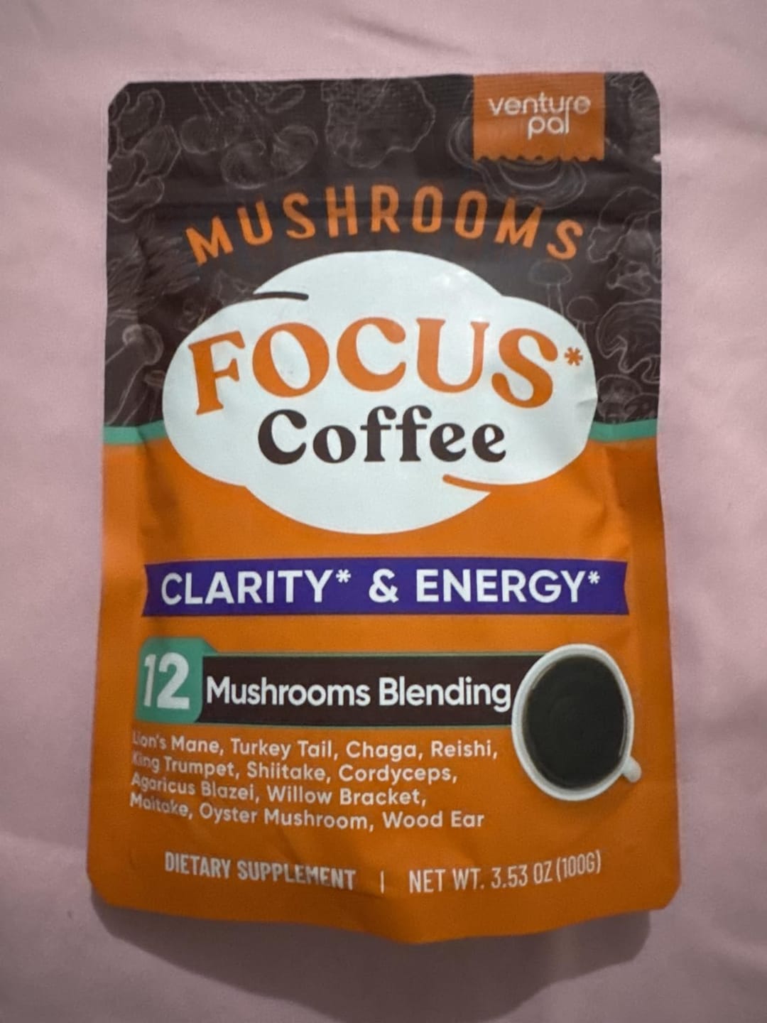 Customer photo review of 12 Mushrooms Focus Coffee - 40 Servings