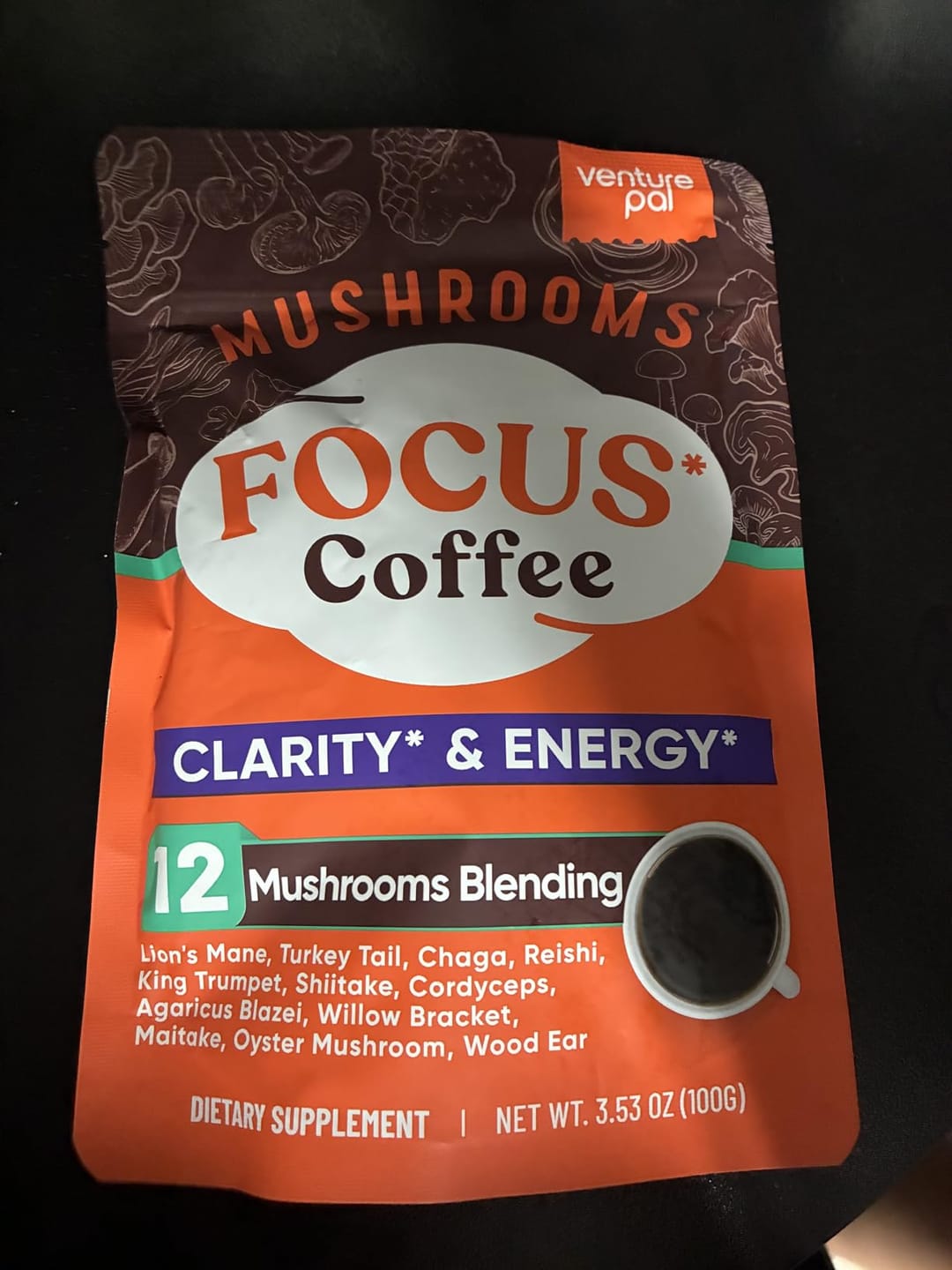 Customer photo review of 12 Mushrooms Focus Coffee - 40 Servings