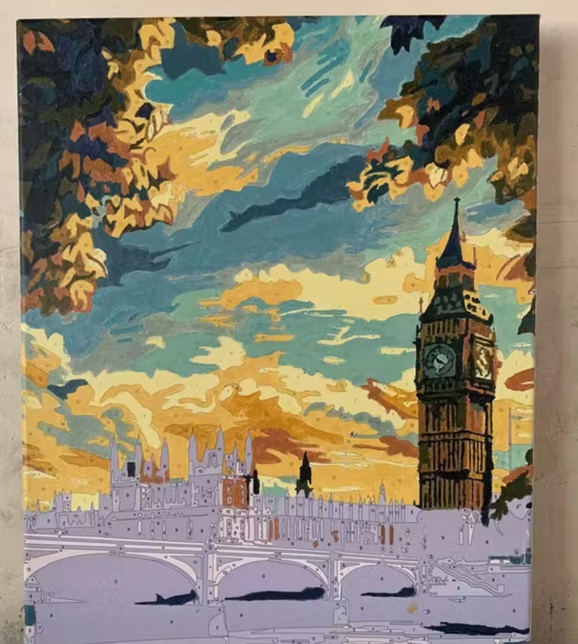 Customer photo review of Pause & Paint - Paint by Numbers Kit (Large)