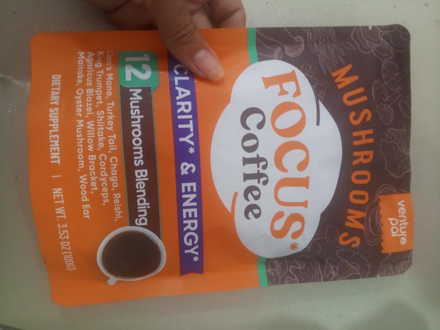 Customer photo review of 12 Mushrooms Focus Coffee - 40 Servings