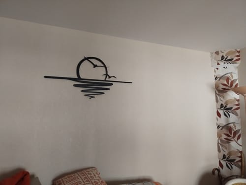 Customer photo review of Décoration murale en métal - Coucher du soleil (SUN.04)