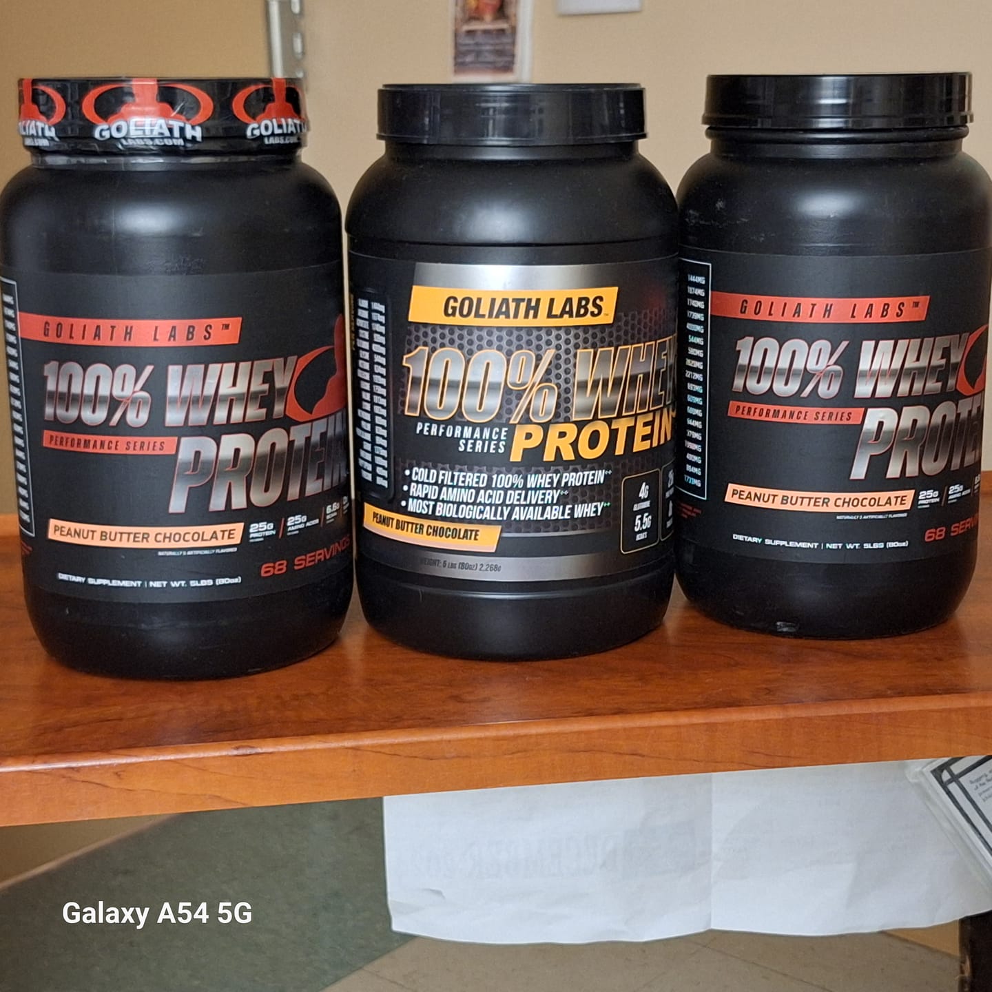 Customer photo review of 100% Whey Protein