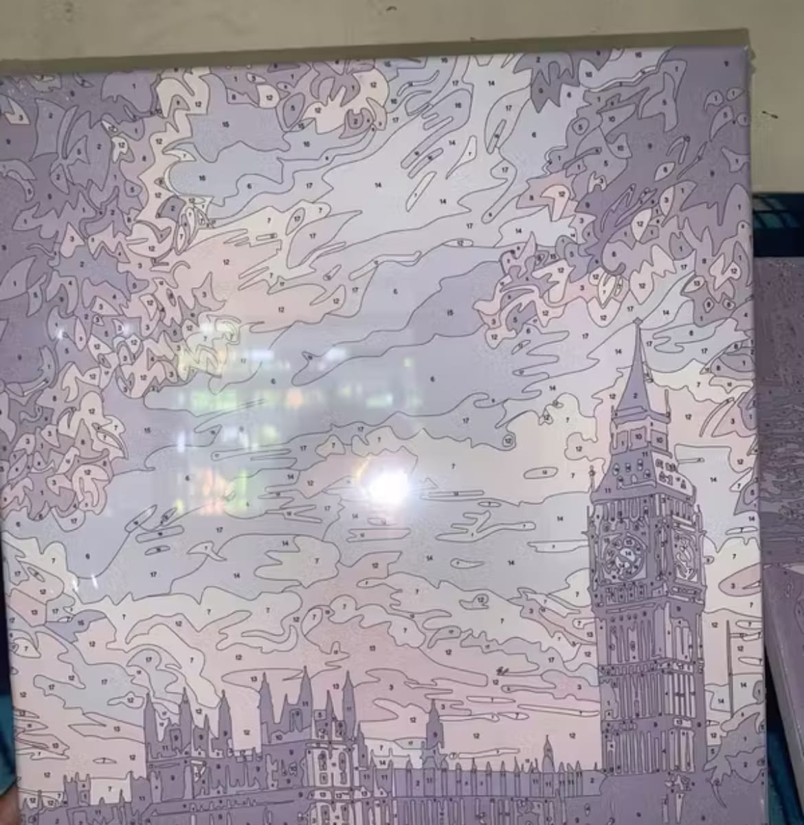Customer photo review of Pause & Paint - Paint by Numbers Kit (Large)