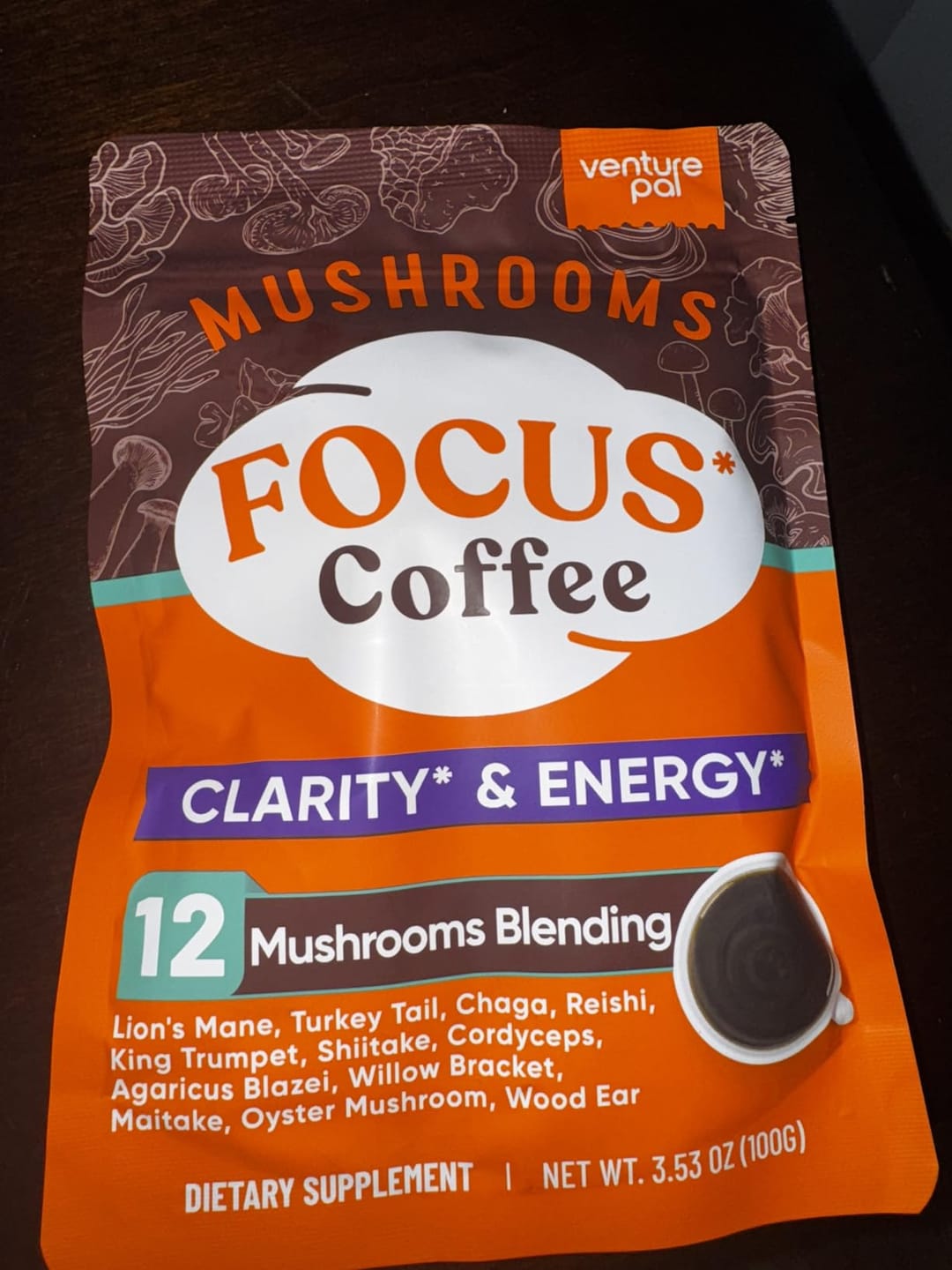 Customer photo review of 12 Mushrooms Focus Coffee - 40 Servings