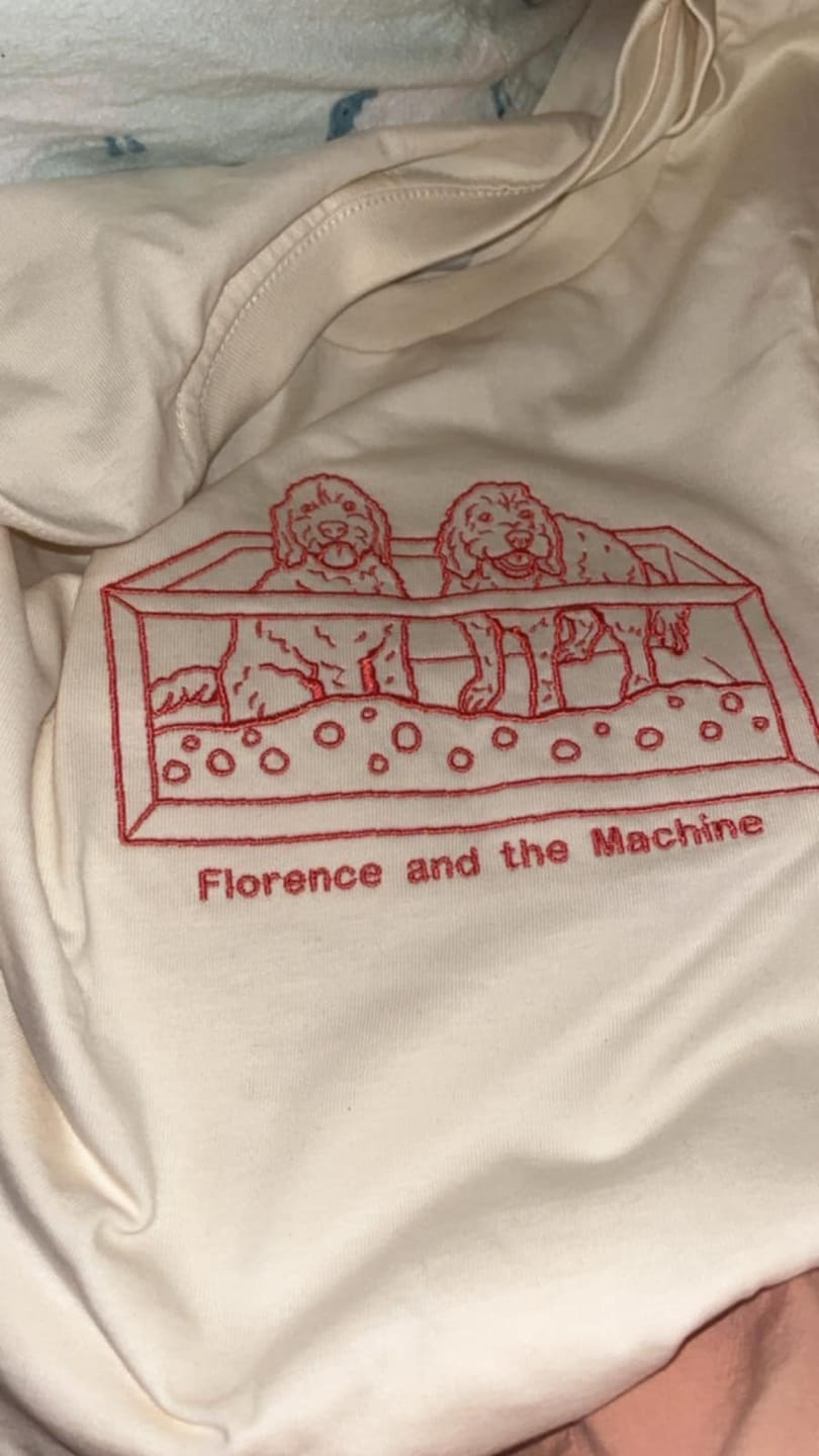 Customer photo review of CUSTOM Oversized Tee