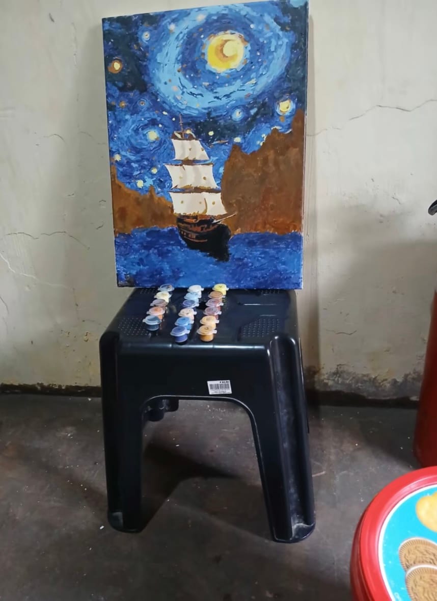 Customer photo review of Pause & Paint - Paint by Numbers Kit (Large)